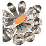 Kitchi Magnetic Measuring 8-Piece Spoon Set - SM-2262STLAngle-Right Kitchi Magnetic Measuring 8-Piece Spoon Set - SM-2262STLAngle-Right