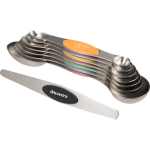 Kitchi Magnetic Measuring 8-Piece Spoon Set - SM-2262STLFront Kitchi Magnetic Measuring 8-Piece Spoon Set - SM-2262STLFront