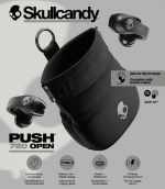 Skullcandy Push 720 Open Wireless Earbuds - 7196-38BKFront Skullcandy Push 720 Open Wireless Earbuds - 7196-38BKFront