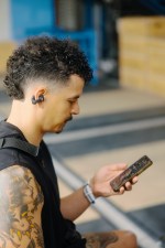 Skullcandy Push 720 Open Wireless Earbuds - 7196-38BKFront Skullcandy Push 720 Open Wireless Earbuds - 7196-38BKFront