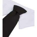 Paws & Claws Pet Neck Tie Collar - 7300-26WHBKFront Paws & Claws Pet Neck Tie Collar - 7300-26WHBKFront