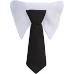 Paws & Claws Pet Neck Tie Collar - 7300-26WHBKFront Paws & Claws Pet Neck Tie Collar - 7300-26WHBKFront