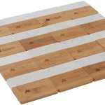 Marble and Bamboo Coaster Set - 1401-20NTWHAngle-Right Marble and Bamboo Coaster Set - 1401-20NTWHAngle-Right