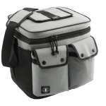 Arctic Zone® Repreve® 24 Can Double Pocket Cooler - 3860-78GY Angle-Right Arctic Zone® Repreve® 24 Can Double Pocket Cooler - 3860-78GY Angle-Right
