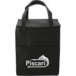 Hercules Flat Top Insulated Grocery Tote - SM-7430BKFront Hercules Flat Top Insulated Grocery Tote - SM-7430BKFront