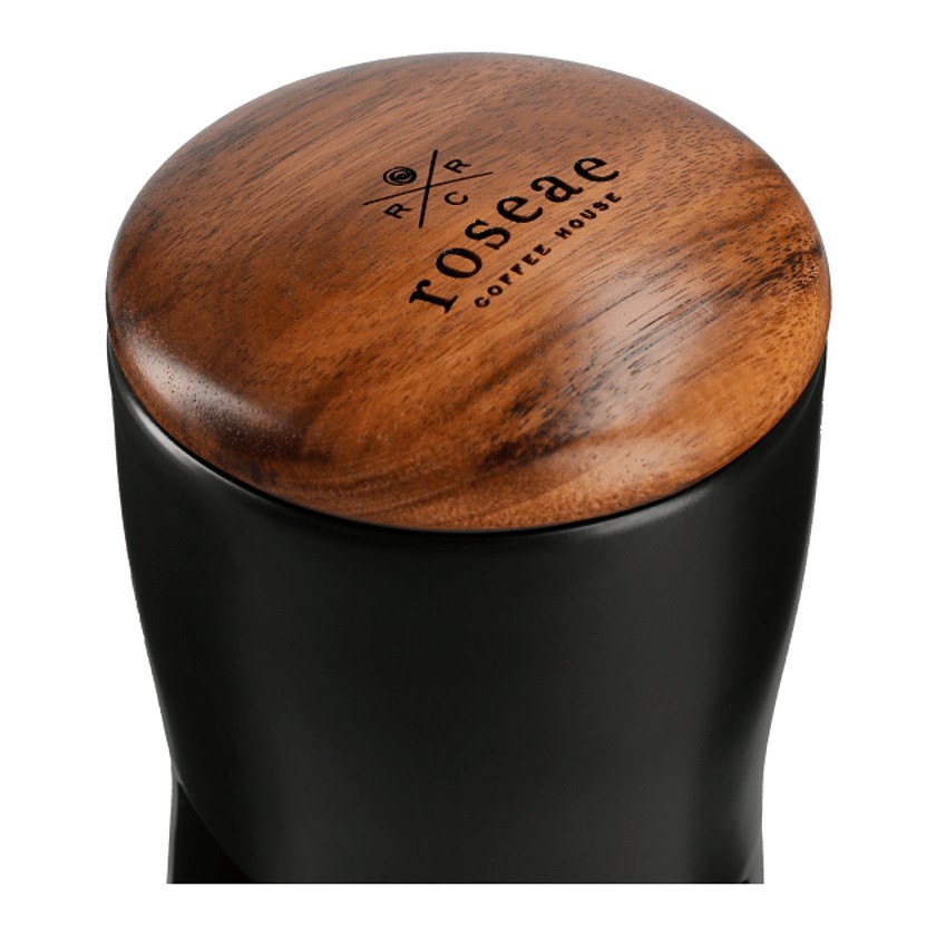 Reno Double Wall Ceramic Tumbler w/Wood Lid 10oz 1