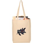 Organic 5oz Cotton Wide Bottom Tote - SM-5233NTFront Organic 5oz Cotton Wide Bottom Tote - SM-5233NTFront