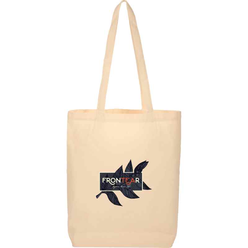 Organic 5oz Cotton Wide Bottom Tote 1 Organic 5oz Cotton Wide Bottom Tote 1