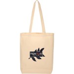 Organic 5oz Cotton Wide Bottom Tote - SM-5233NTFront Organic 5oz Cotton Wide Bottom Tote - SM-5233NTFront