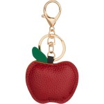 Apple Leather Keychain - SM-2290RDBack Apple Leather Keychain - SM-2290RDBack