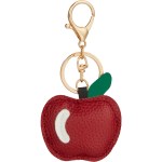 Apple Leather Keychain - SM-2290RDFront Apple Leather Keychain - SM-2290RDFront