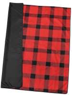 Buffalo Plaid Fleece Picnic Blanket - 1081-02RDAngle-Right Buffalo Plaid Fleece Picnic Blanket - 1081-02RDAngle-Right