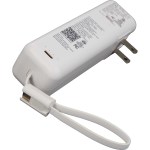 ETL Listed 5000 mAh 20W PD Power Bank with AC Plug - 7122-35WHAngle-Right ETL Listed 5000 mAh 20W PD Power Bank with AC Plug - 7122-35WHAngle-Right