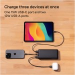 mophie® Power Boost 2.0 20,000 mAh Power Bank - 7124-35BKFront mophie® Power Boost 2.0 20,000 mAh Power Bank - 7124-35BKFront