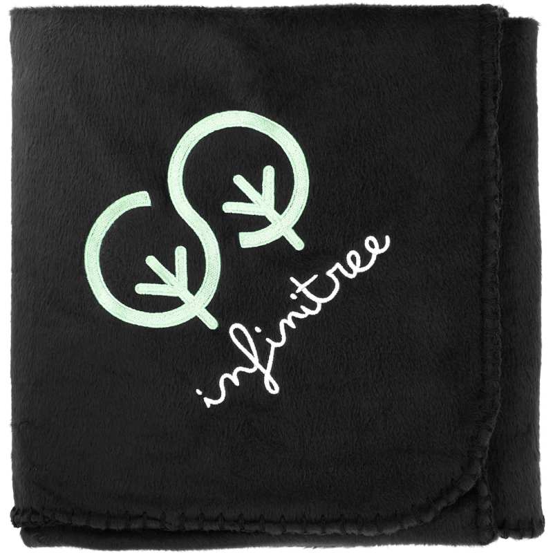 100% Recycled PET Fleece Blanket with rPET Pouch 1 100% Recycled PET Fleece Blanket with rPET Pouch 1