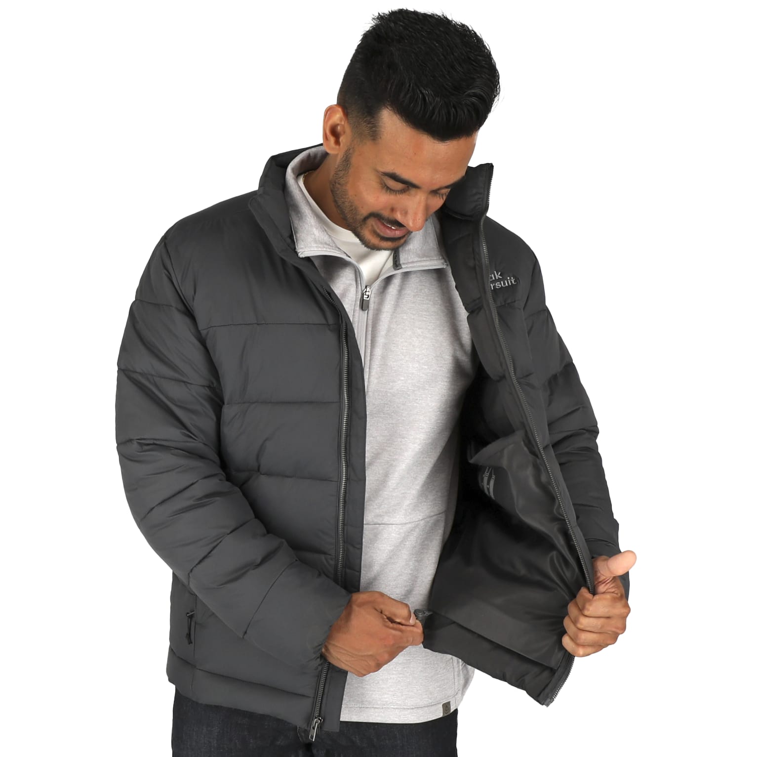 Mens GENEVA Eco Packable Insulated Puffer Jacket 1