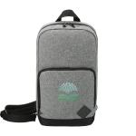 Graphite Deluxe Recycled Sling Backpack - 3451-04GAFront Graphite Deluxe Recycled Sling Backpack - 3451-04GAFront