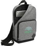 Graphite Deluxe Recycled Sling Backpack - 3451-04GAAngle-Right Graphite Deluxe Recycled Sling Backpack - 3451-04GAAngle-Right