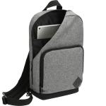 Graphite Deluxe Recycled Sling Backpack - 3451-04GAAngle-Right Graphite Deluxe Recycled Sling Backpack - 3451-04GAAngle-Right