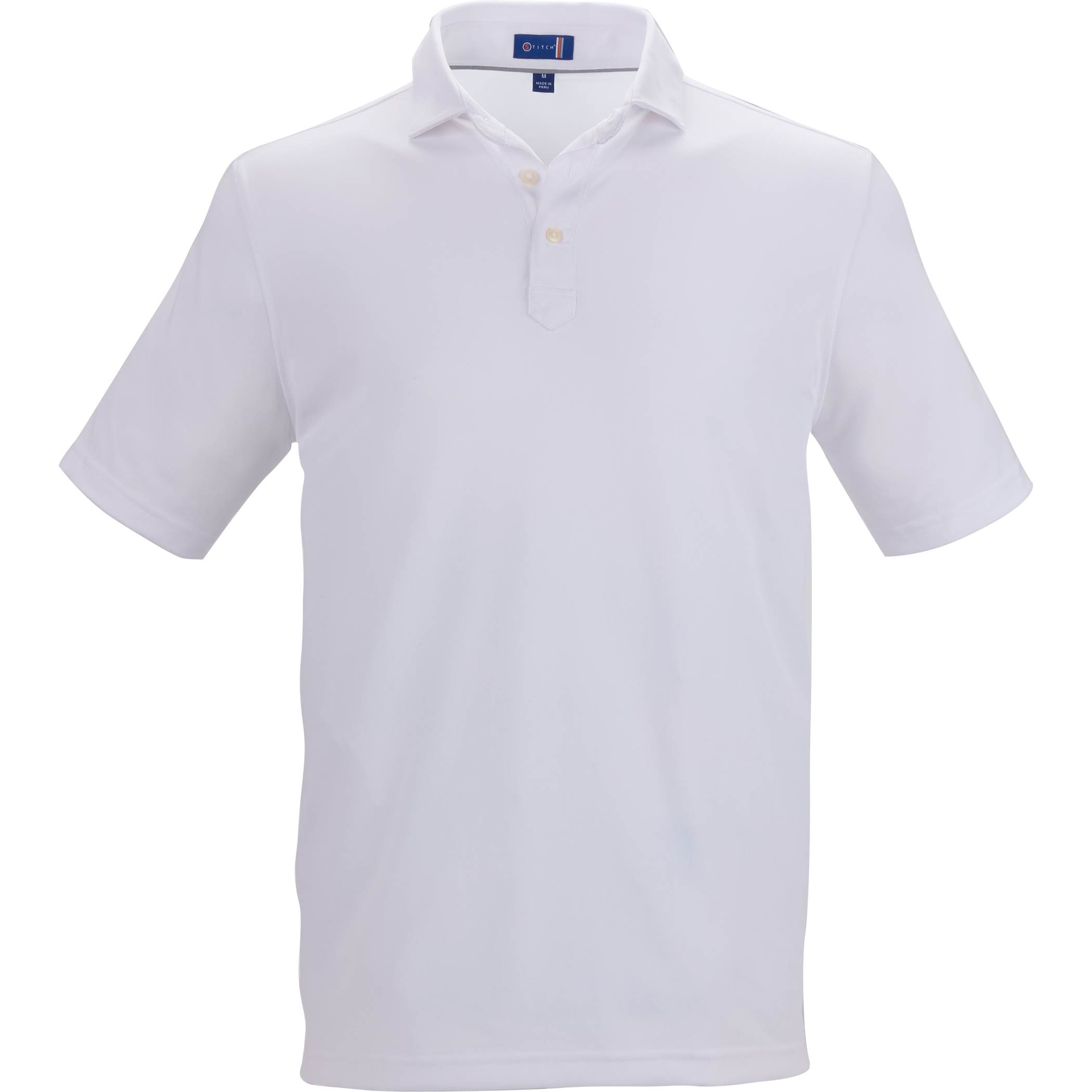 Men's STITCHr Solid Short Sleeve Pique Polo 2