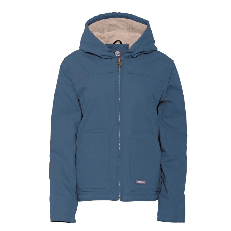 Berne Sherpa-Lined Softstone Duck Hooded Jacket 2 Berne Sherpa-Lined Softstone Duck Hooded Jacket 2