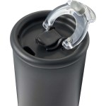 Kyser Recycled Vacuum Tumbler w/ Straw 20oz - 1602-36BKFront Kyser Recycled Vacuum Tumbler w/ Straw 20oz - 1602-36BKFront