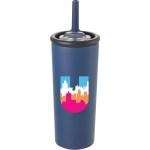 Kyser Recycled Vacuum Tumbler w/ Straw 20oz - 1602-36NYFront Kyser Recycled Vacuum Tumbler w/ Straw 20oz - 1602-36NYFront
