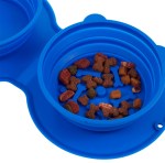 ChowTime Dual Collapsible Slow Feeder - 7300-20BLFront ChowTime Dual Collapsible Slow Feeder - 7300-20BLFront