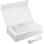 UV Sanitizer Desk Clock with Wireless Charging - 7143-18SL Angle-Right UV Sanitizer Desk Clock with Wireless Charging - 7143-18SL Angle-Right