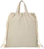 Recycled 5oz Cotton Drawstring Bag - SM-5894NTFront Recycled 5oz Cotton Drawstring Bag - SM-5894NTFront