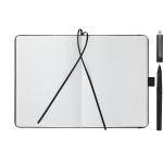 5'' x 7'' Bulleting Bound Notebook w Pen - SM-5278BKAngle-Left 5'' x 7'' Bulleting Bound Notebook w Pen - SM-5278BKAngle-Left