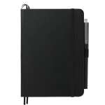 5'' x 7'' Bulleting Bound Notebook w Pen - SM-5278BKFront 5'' x 7'' Bulleting Bound Notebook w Pen - SM-5278BKFront