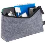 THE GOODS™ Recycled Felt Zippered Pouch - SM-5939CAAngle-Right THE GOODS™ Recycled Felt Zippered Pouch - SM-5939CAAngle-Right