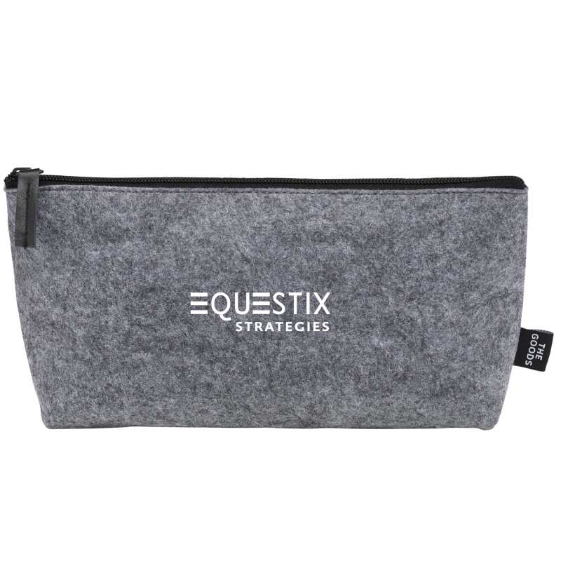 THE GOODS™ Recycled Felt Zippered Pouch 1 THE GOODS™ Recycled Felt Zippered Pouch 1