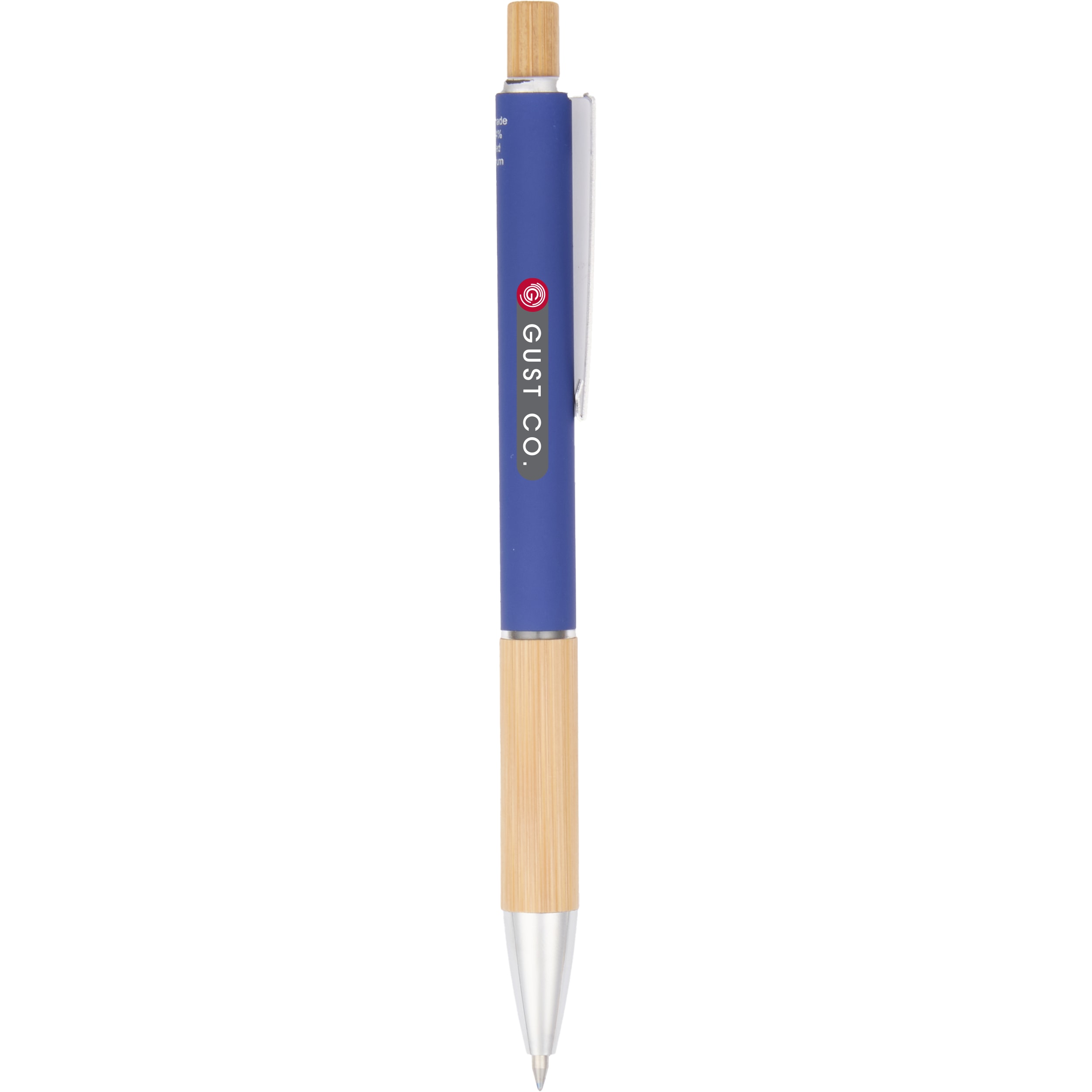 Bamboo and Recycled Aluminum Soft Touch Ballpoint 1
