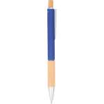 Bamboo and Recycled Aluminum Soft Touch Ballpoint - SM-5205BLFront Bamboo and Recycled Aluminum Soft Touch Ballpoint - SM-5205BLFront