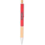 Bamboo and Recycled Aluminum Soft Touch Ballpoint - SM-5205RDFront Bamboo and Recycled Aluminum Soft Touch Ballpoint - SM-5205RDFront