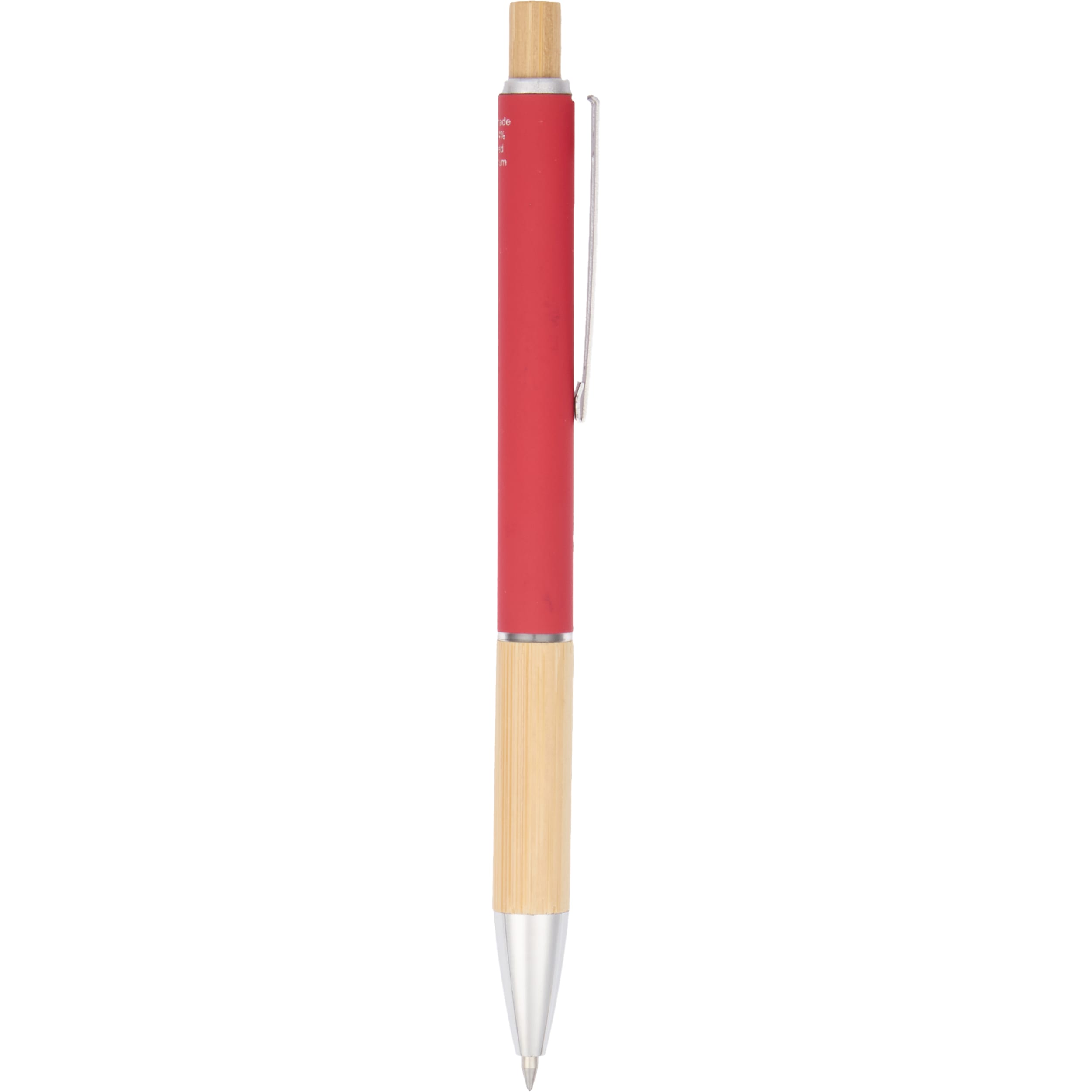 Bamboo and Recycled Aluminum Soft Touch Ballpoint 1