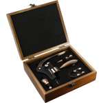 Graze Wood and Metal Wine Set - 1022-17WDAngle-Right Graze Wood and Metal Wine Set - 1022-17WDAngle-Right