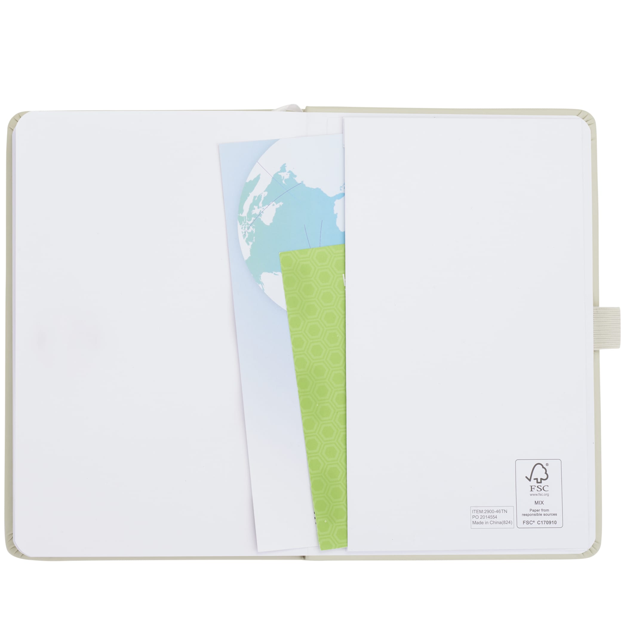 5.5'' x 8.5'' FSC® Mix Pineapple Leather Journal 1