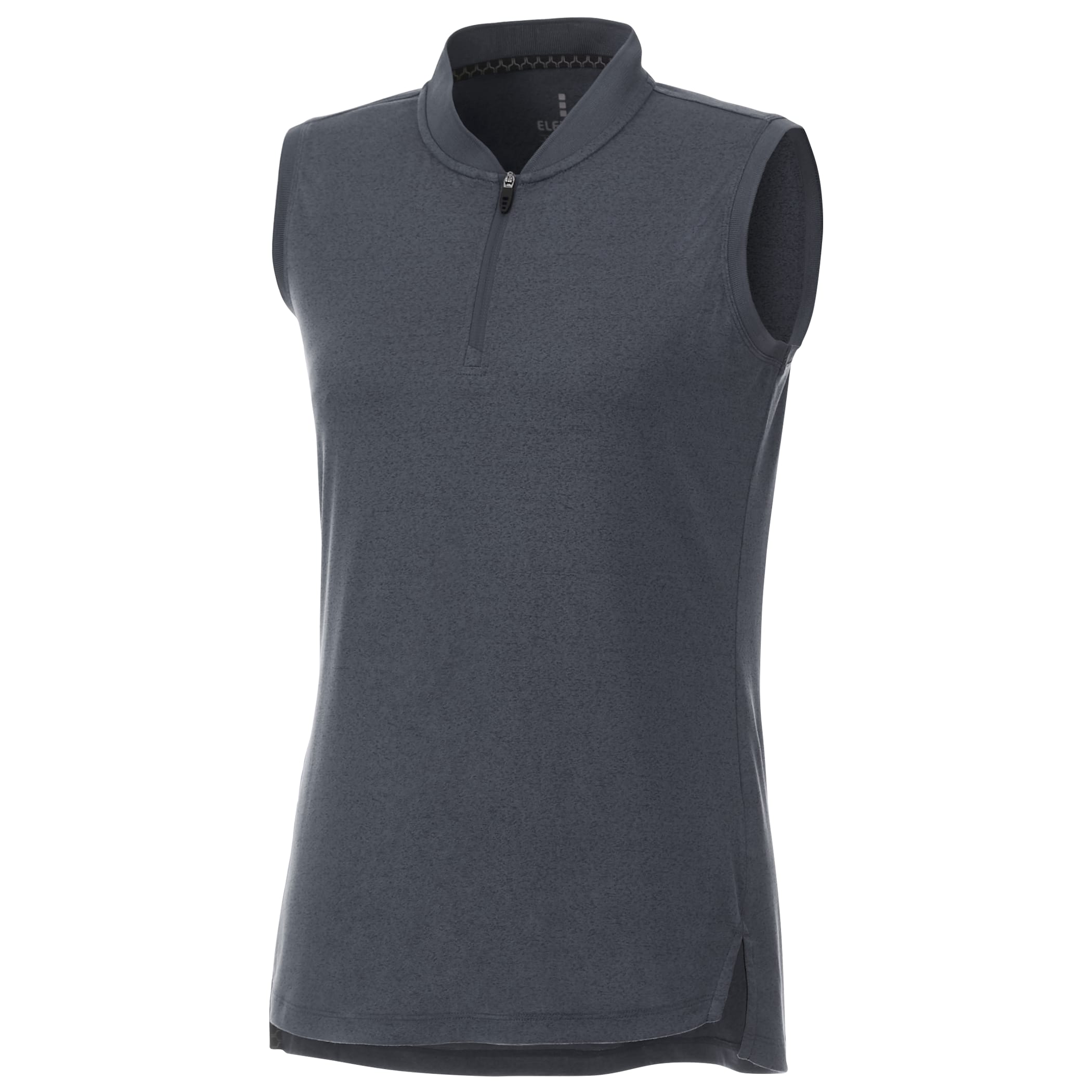 Women's KINPORT Sleeveless Zip Up Stand Collar Performance Polo 1