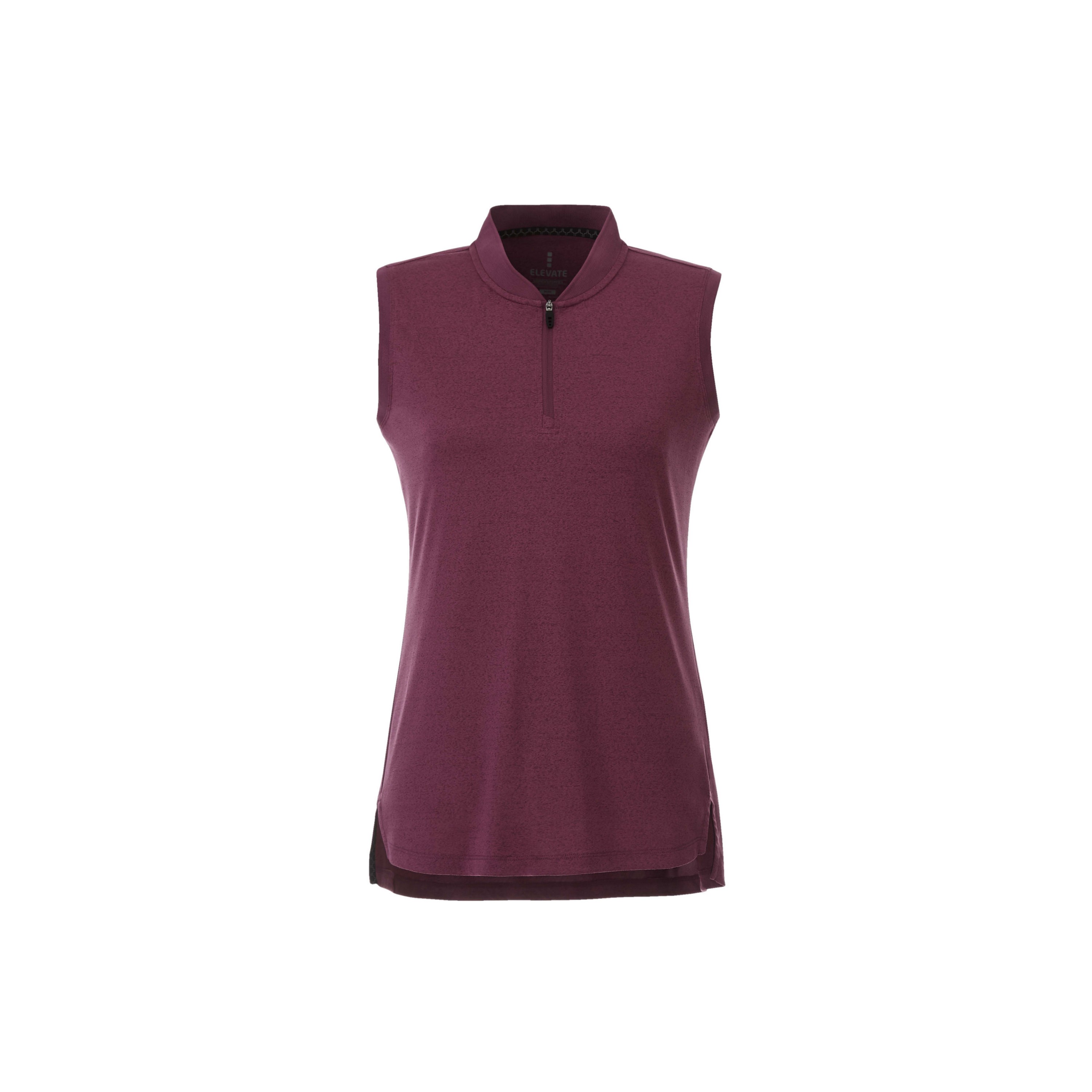 Women's KINPORT Sleeveless Zip Up Stand Collar Performance Polo 1