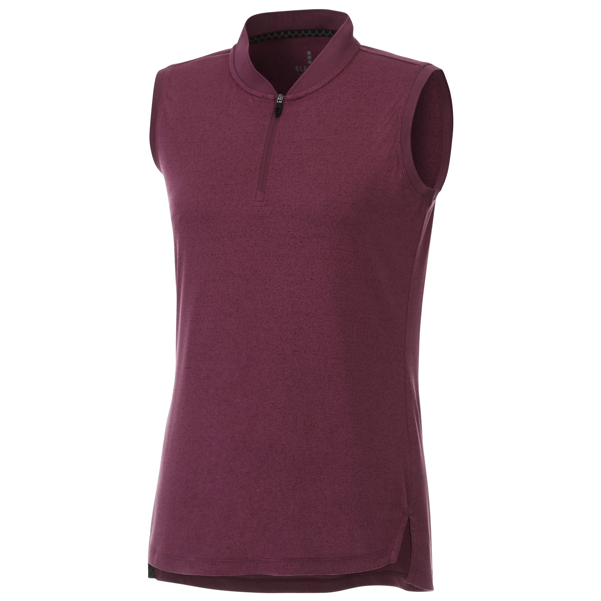 Women's KINPORT Sleeveless Zip Up Stand Collar Performance Polo 1