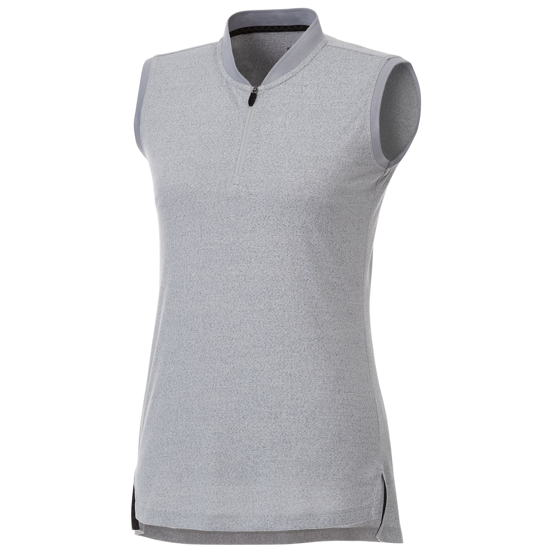 Women's KINPORT Sleeveless Zip Up Stand Collar Performance Polo 1