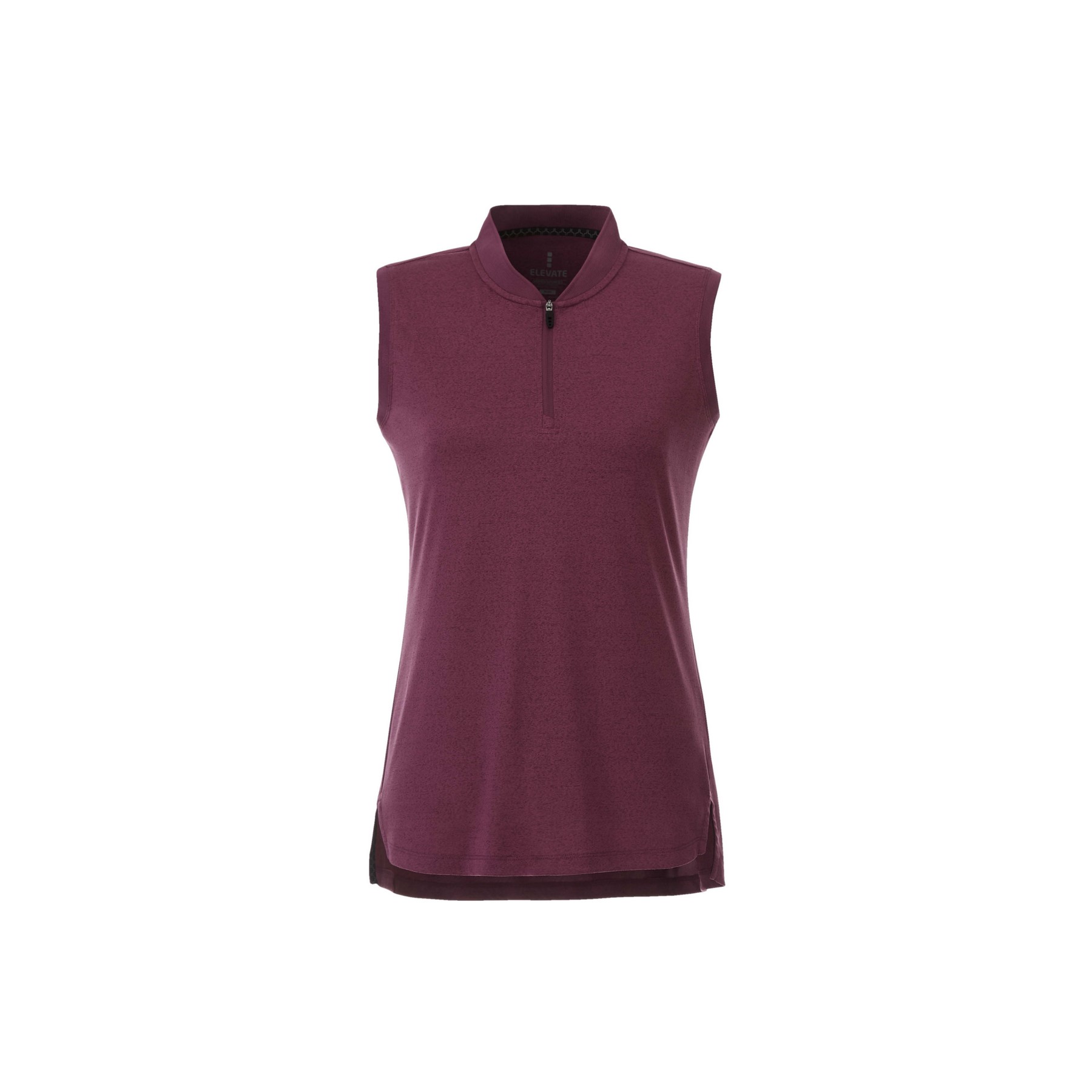 Women's KINPORT Sleeveless Zip Up Stand Collar Performance Polo 1