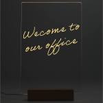 Note Brite Light-Up Acrylic Dry Erase Board - SM-2948CLFront Note Brite Light-Up Acrylic Dry Erase Board - SM-2948CLFront