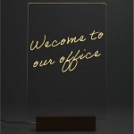 Note Brite Light-Up Acrylic Dry Erase Board - SM-2948CLFront Note Brite Light-Up Acrylic Dry Erase Board - SM-2948CLFront