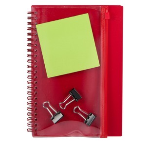 5.5'' x 8.5'' Spiral Notebook with Clear Pocket 1