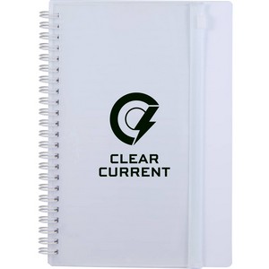 5.5'' x 8.5'' Spiral Notebook with Clear Pocket 1
