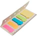 Recycled Milk Carton Sticky Notes & Ruler Pad - SM-9031WHAngle-Right Recycled Milk Carton Sticky Notes & Ruler Pad - SM-9031WHAngle-Right